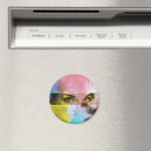 Abstrakter Retro Pop Kunst, Kultur und Kunst Magnet (In Situ (Geschirrspüler))