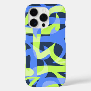 Abstrakter Retro-Psychedelic-Autobahn-Stil iPhone 16 Pro Hülle