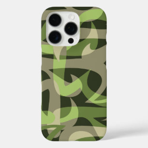 Abstrakter Retro-Psychedelic-Autobahn-Stil iPhone 16 Pro Hülle