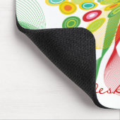 Abstrakter Retro Punkt-moderne Kunst-Schmetterling Mousepad (Ecke)