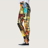 abstrakter Retro-Stil Leggings (Links)