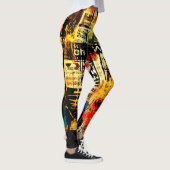 abstrakter Retro-Stil Leggings (Rechts)