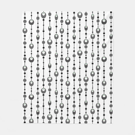 Abstrakter Retrodesign-Deko Fleecedecke (Vorderseite)