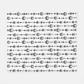 Abstrakter Retrodesign-Deko Fleecedecke (Vorderseite (Horizontal))