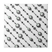 Abstrakter Retrodesign-Deko Fliese (Vorderseite)