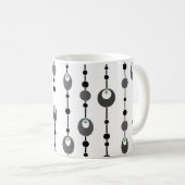 Abstrakter Retrodesign-Deko mit Drehkissen Kaffeetasse (VorderseiteRechts)