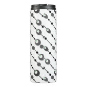 Abstrakter Retrodesign-Deko mit Drehkissen Thermosbecher (Rückseite)