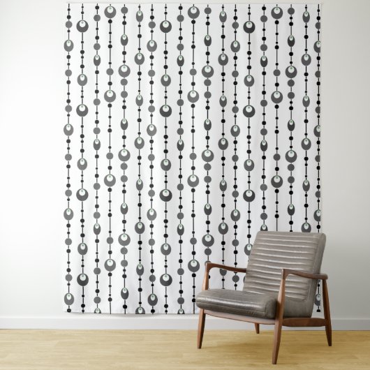 Abstrakter Retrodesign-Deko Wandteppich (Beispiel)