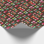 Abstrakter Retrofisch unter Wasser Muster 2 Geschenkpapier (Ecke)