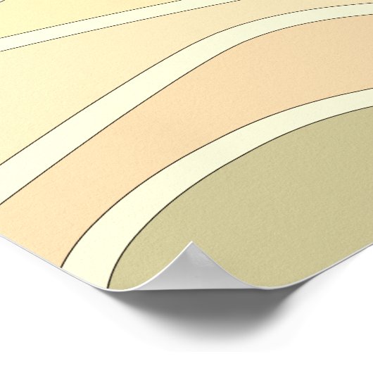 Abstrakter Retrogebirge Poster (Ecke)