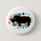 Abstrakter Rhino-Button Button (Vorderseite)