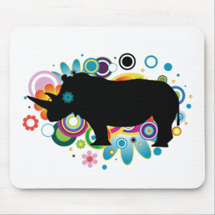 Abstrakter Rhino Mousepad