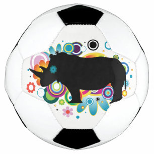 Abstrakter Rhino Soccer Ball