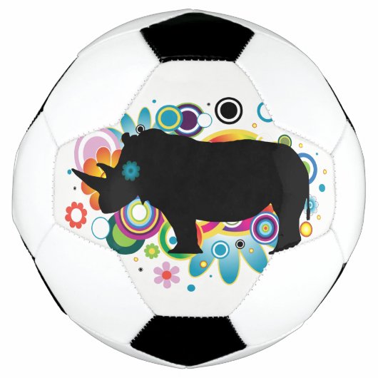 Abstrakter Rhino Soccer Ball (Vorderseite)