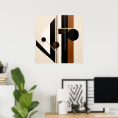 Abstrakter Rhythmus Poster (Heimbüro)