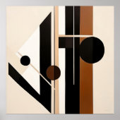 Abstrakter Rhythmus Poster (Vorne)