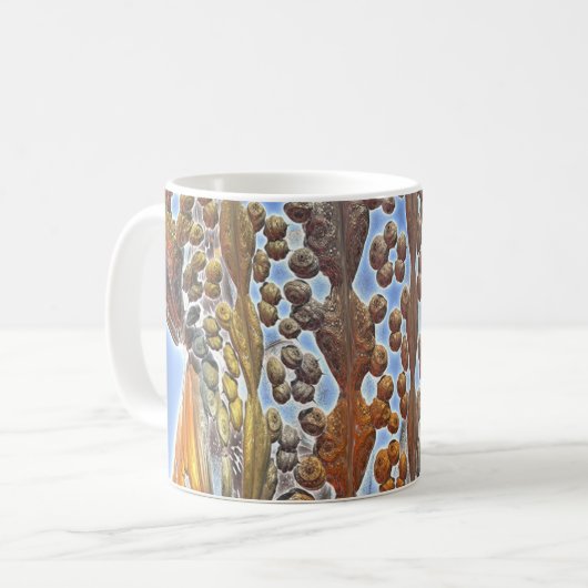 Abstrakter Rock Pool Kaffeetasse (Vorderseite Links)