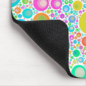 Abstrakter rosa Blumengarten Mousepad (Ecke)