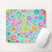 Abstrakter rosa Blumengarten Mousepad (Mit Mouse)