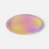Abstrakter Rosa-Gefärbte Krawatte-Stil Pappteller (Schrägansicht)