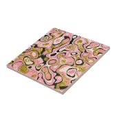 Abstrakter Rosa-Gold-Glitzer-Marmoreffekt Fliese (Seite)