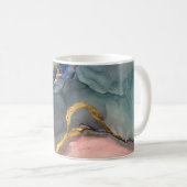 Abstrakter rosa Hintergrund mit schönem Schmuckstü Kaffeetasse (VorderseiteRechts)