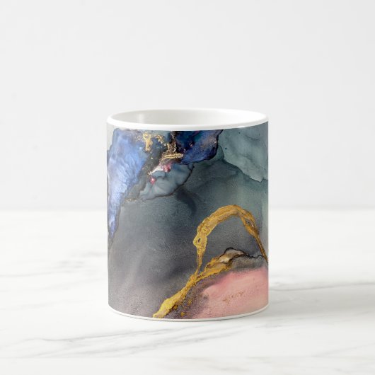 Abstrakter rosa Hintergrund mit schönem Schmuckstü Kaffeetasse (Mittel)