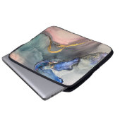 Abstrakter rosa Hintergrund mit schönem Schmuckstü Laptopschutzhülle (Vorne Knopf)