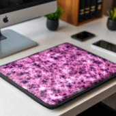 Abstrakter rosa Kristallschlauch Laptopschutzhülle