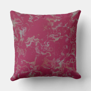Abstrakter Rosa Marmor Kissen