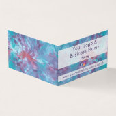 Abstrakter, rosa Marmoreffekt der gefärbte Krawatt Visitenkarten (Vorderseite)