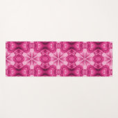 Abstrakter rosa Star Yogamatte (Vorderseite (Horizontal))