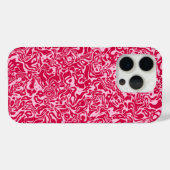 Abstrakter Rosa Swirl Case-Mate iPhone Hülle (Rückseite (Horizontal))