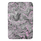 Abstrakter rosa und grauer Marmor Badematte (Vorderseite Vertikal)