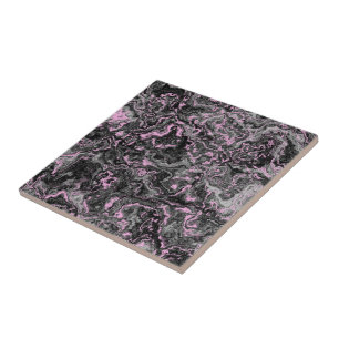 Abstrakter rosa und grauer Marmor Fliese