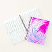 Abstrakter, rosafarbener Garten Notizblock (Innenseite)