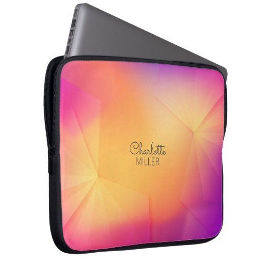 Abstrakter rosafarbener Hintergrund mit Individuel Laptopschutzhülle (Vorne Rechts)