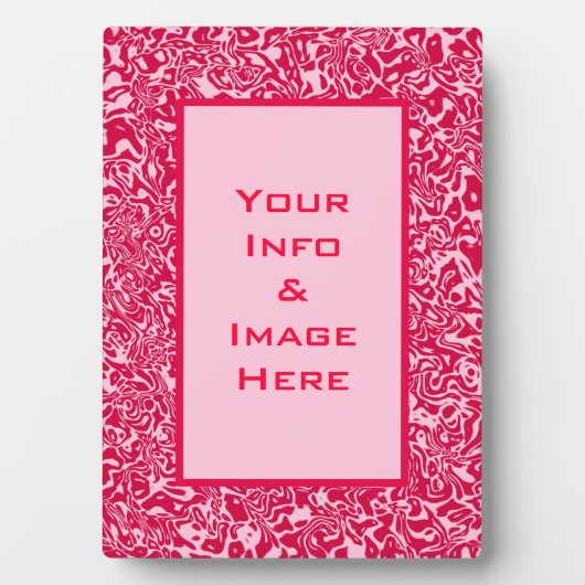 Abstrakter, rosafarbener Rahmen (Vorderseite)