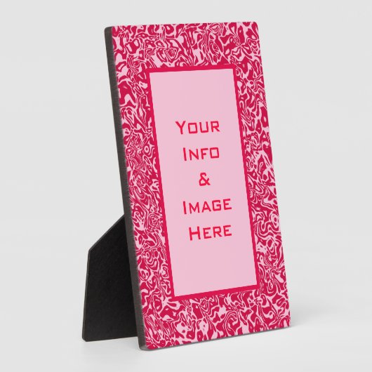 Abstrakter, rosafarbener Rahmen (Seite)