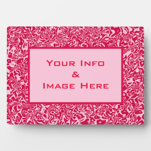 Abstrakter, rosafarbener Rahmen (Vorderseite)