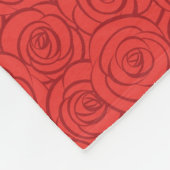 Abstrakter Rosen-Hintergrund Fleecedecke (Ecke)