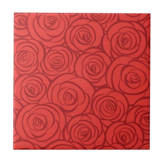 Abstrakter Rosen-Hintergrund Fliese (Vorderseite)