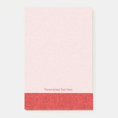 Abstrakter Rosen-Hintergrund Post-it Klebezettel (Vorderseite)