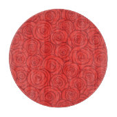 Abstrakter Rosen-Hintergrund Schneidebrett (Vorderseite)