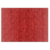 Abstrakter Rosen-Hintergrund Schneidebrett (Vorderseite)
