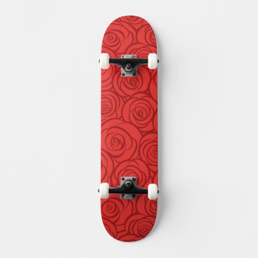 Abstrakter Rosen-Hintergrund Skateboard (Vorderseite)