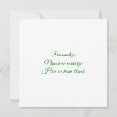 Abstrakter Rosengarten Dankeskarte (Rückseite)