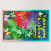 Abstrakter Rosengarten Puzzle (Horizontal)