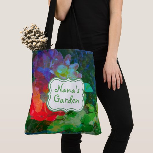 Abstrakter Rosengarten Tasche (Von Nahem)