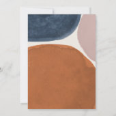 Abstrakter Rost, Marine + rosa Moderne (Rückseite)